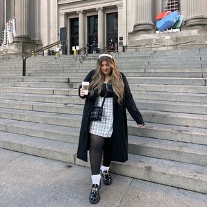 Plaid Tweed Skort